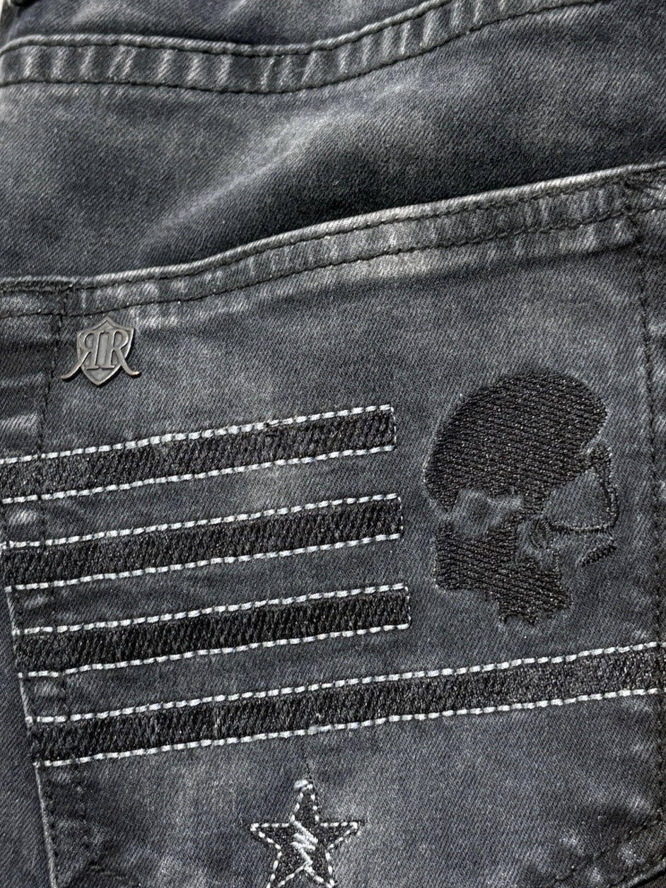 2000s Rock Rebel Skull Jeans