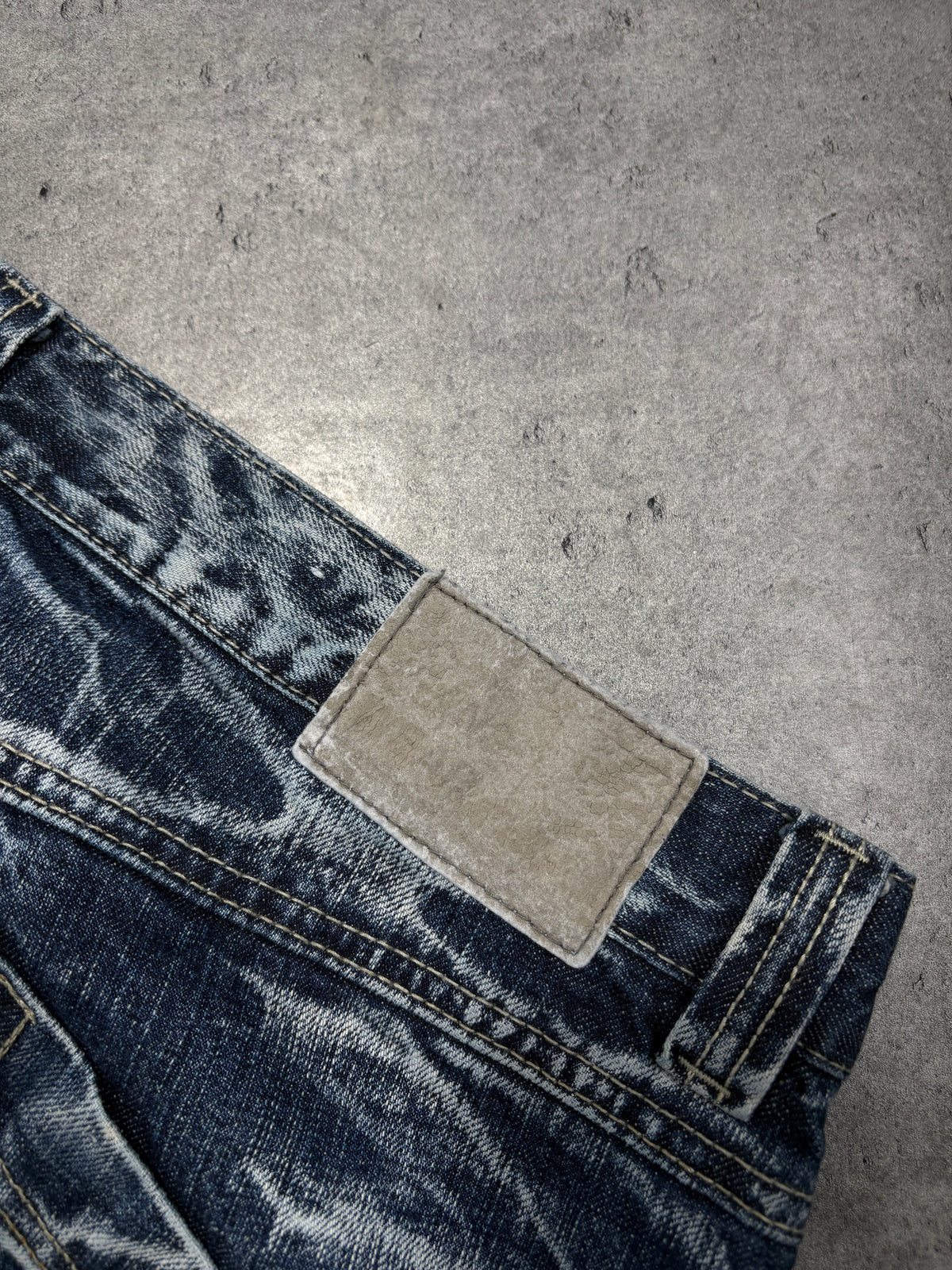 2000s Distressed Patch Jeans