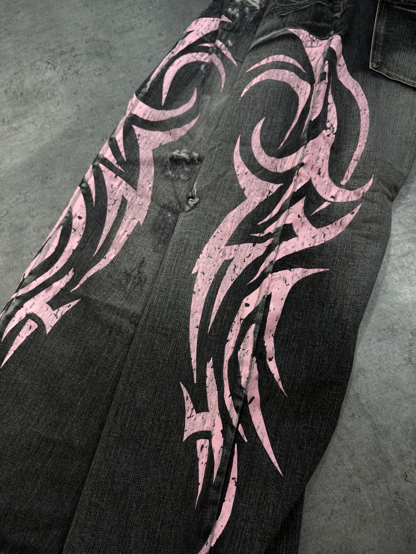 Jaded London Baggy Tribal Jeans