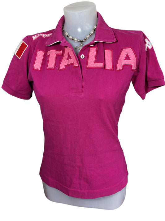 2000s Kappa Italy tee polo pink