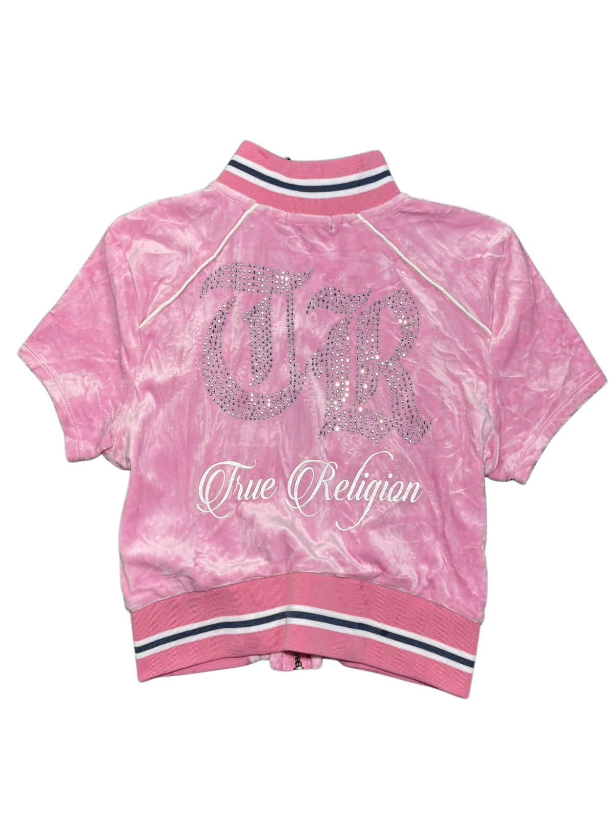 True Religion welur pink top