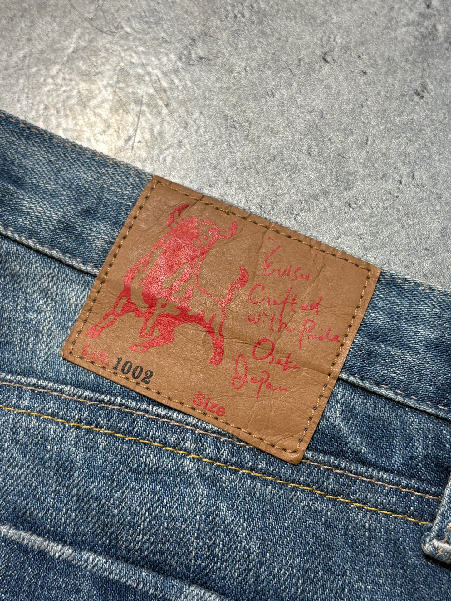 2000s Evisu selvegde denim jeans y2k