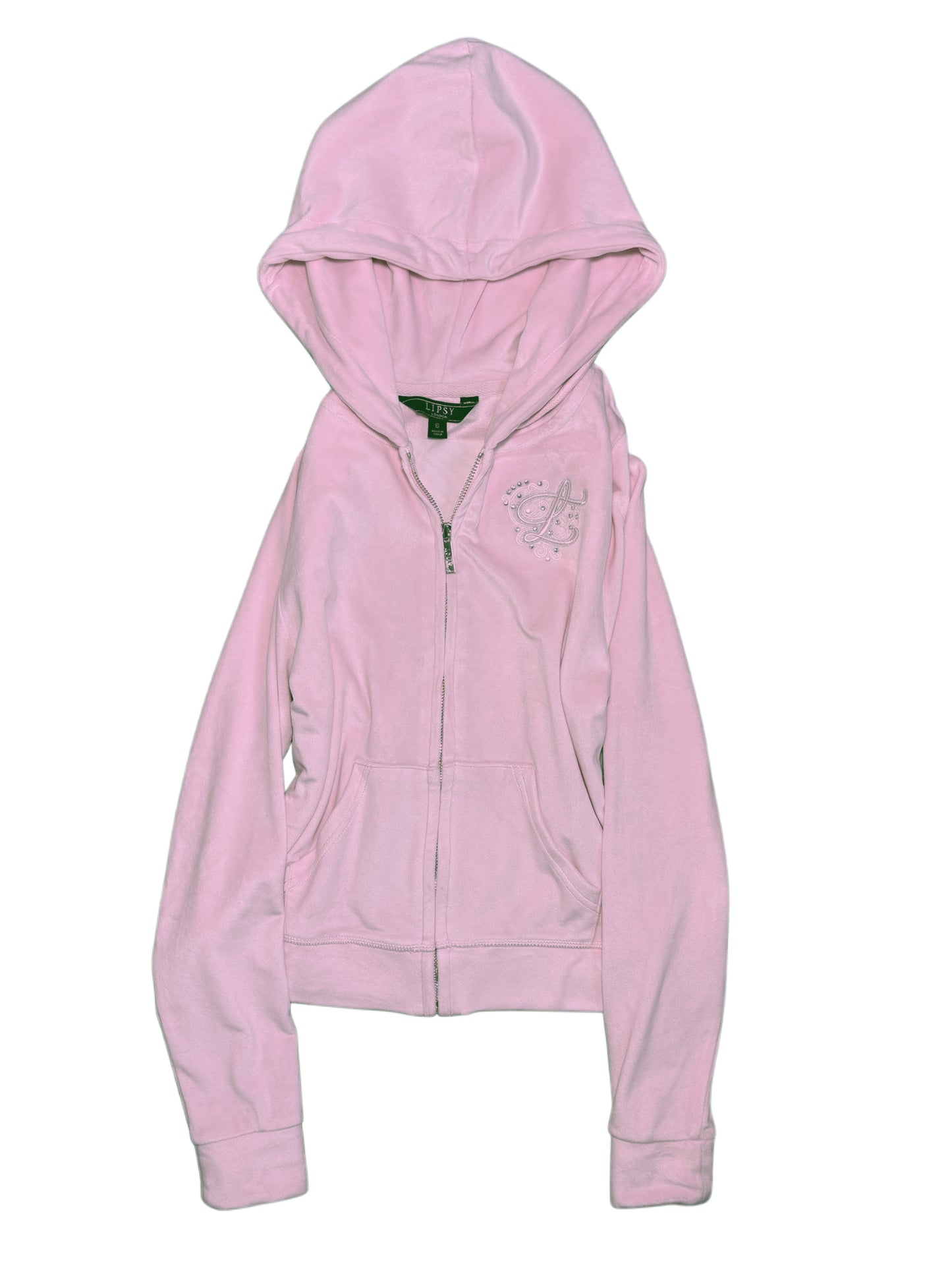 2000s Lipsy london welur zip up hoodie welurowa  bluza Juicy vibe