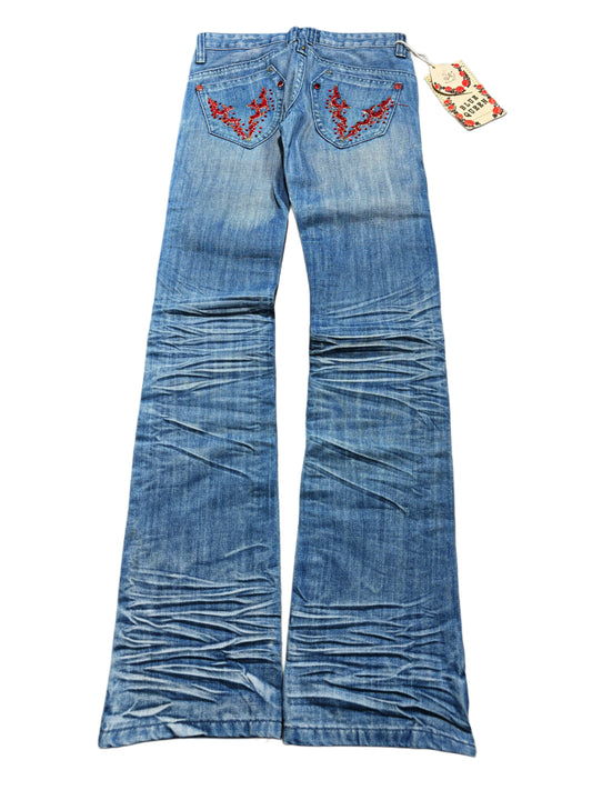 2000s Blue queen washed deadstock jeans