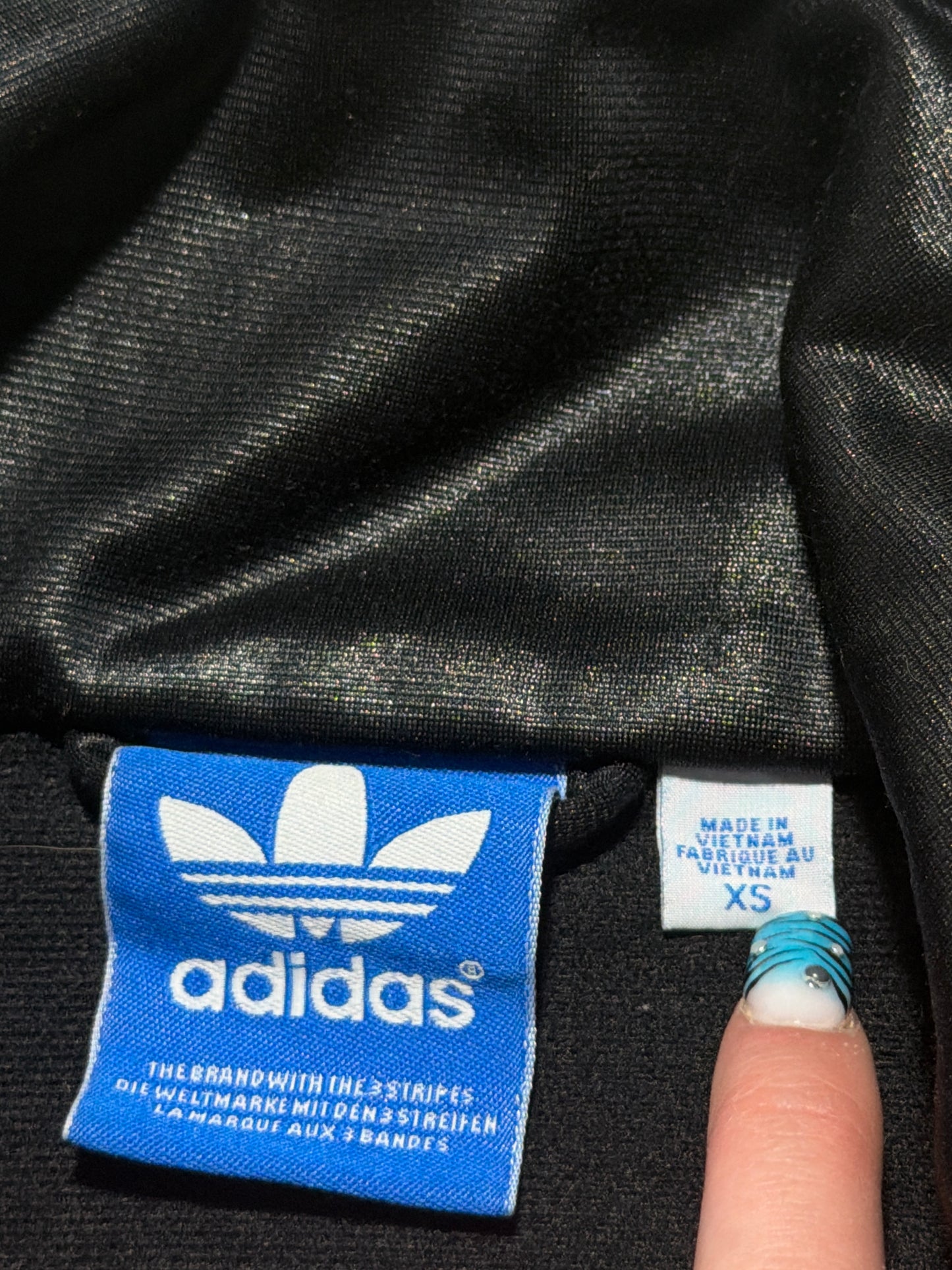 2000s Adidas Chile 62 zip up tracksuit oversize black  *2010*rok*