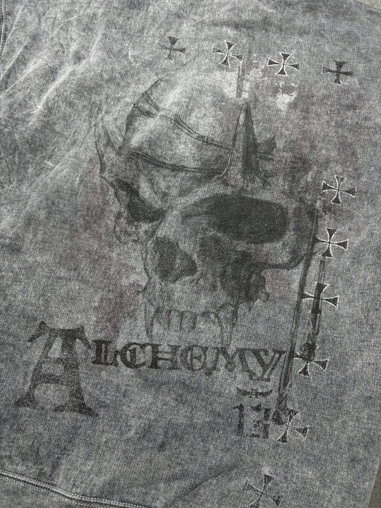 2000s Alchemy Skull Hoodie affliction type