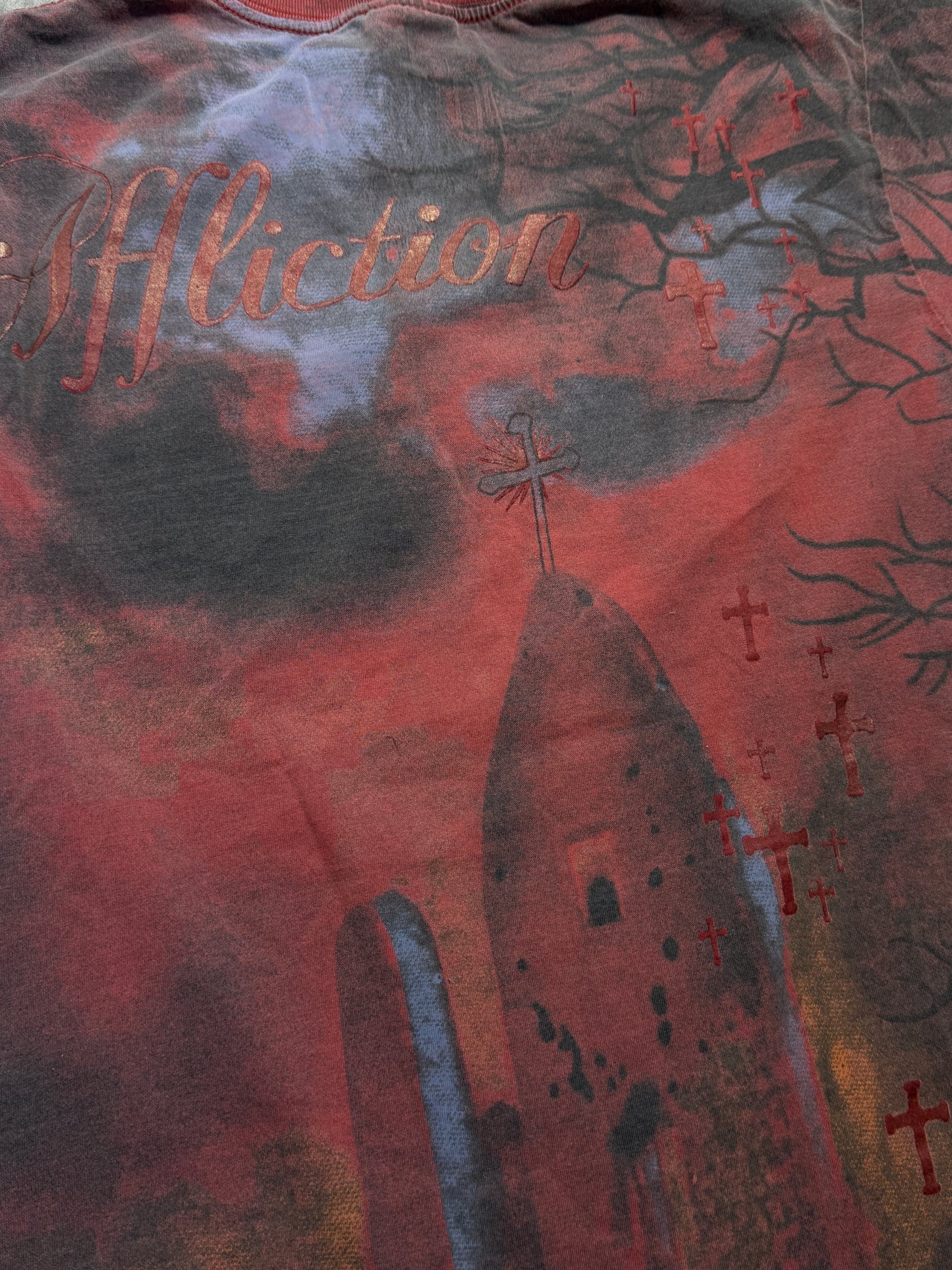 2000s Affliction church archive t-shirt