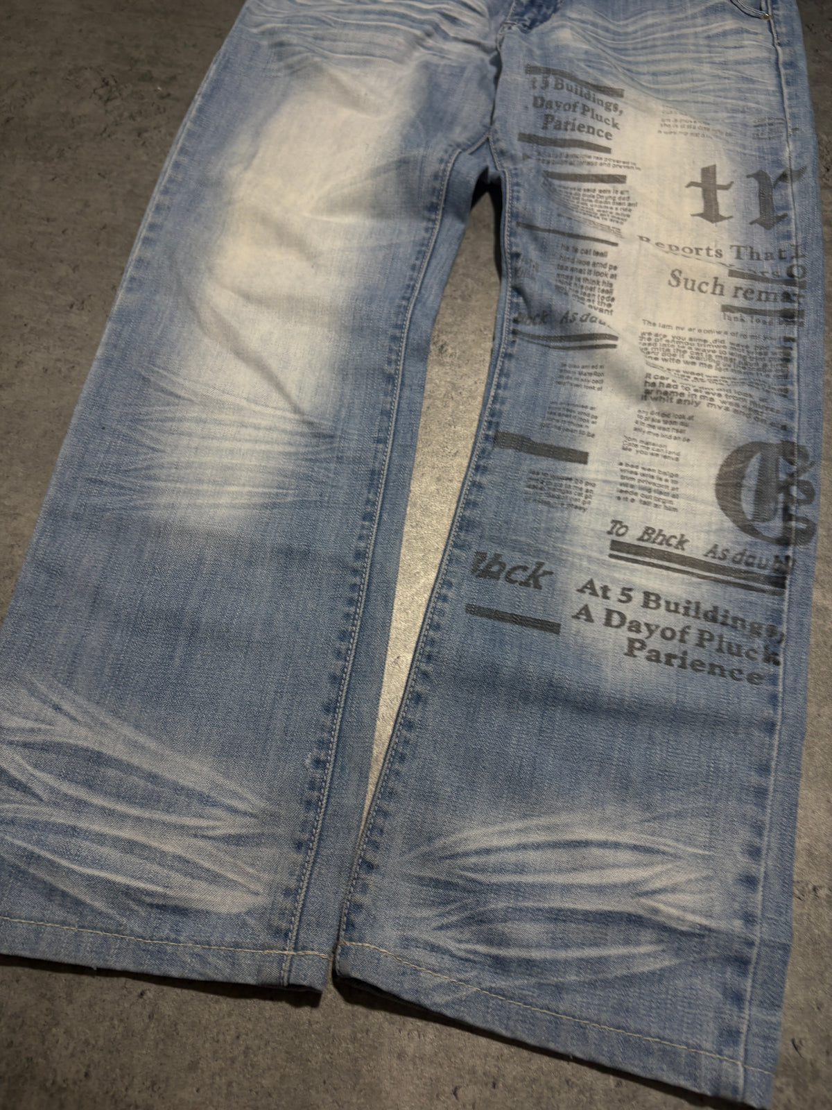 2000s Sarol Printed Y2K Jeans