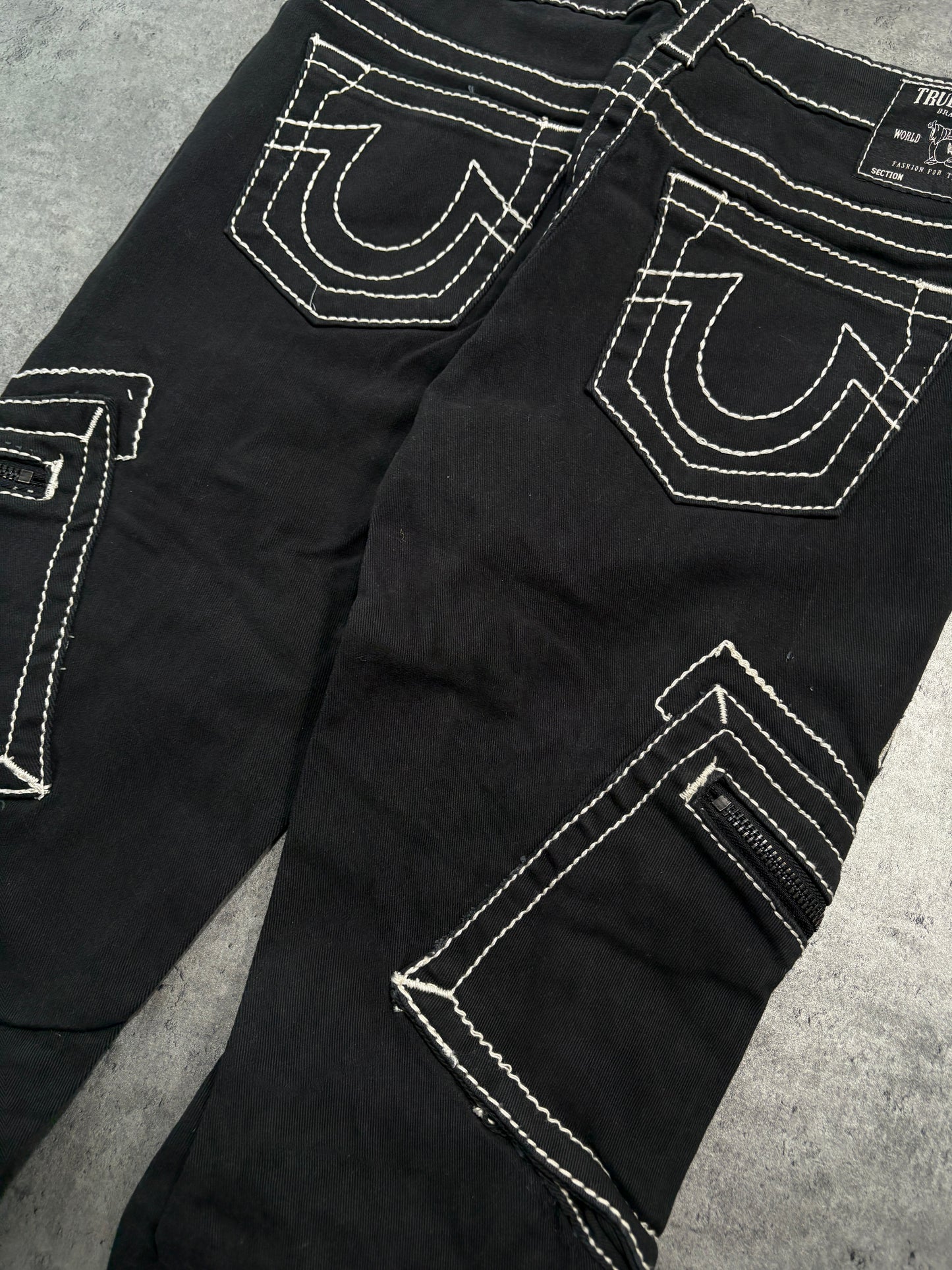 True Religion flare pocket jeans