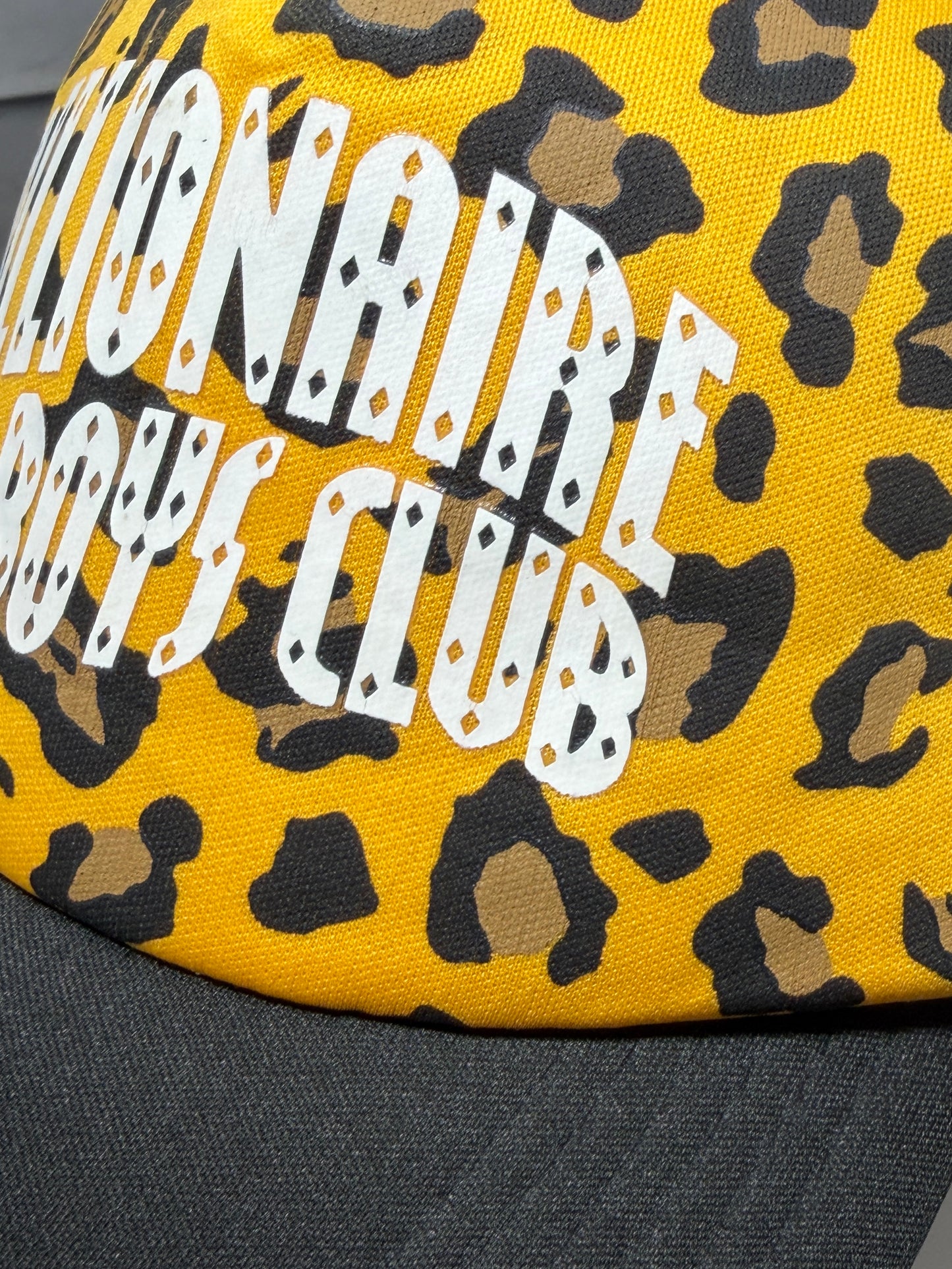 Billionaire Boys Club Leopard Print Trucker Cap