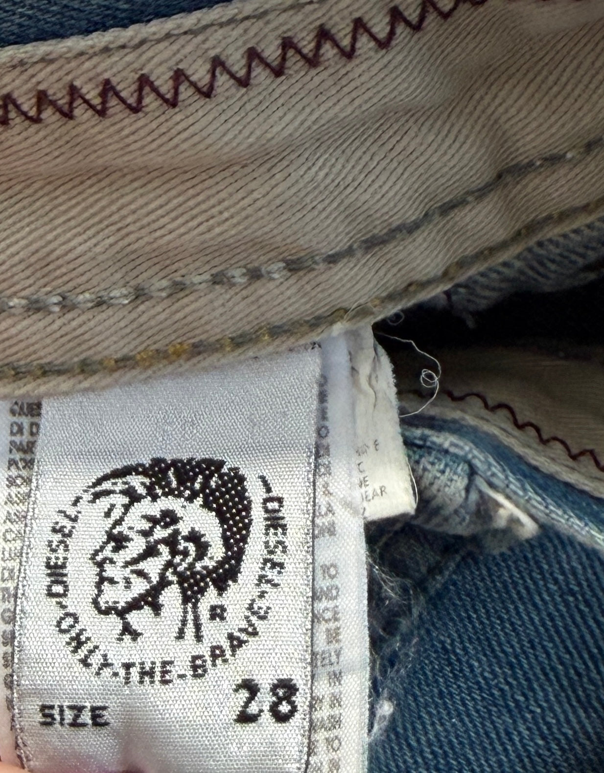 2000s Diesel Low Waist washed jeans