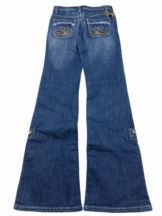 2000s Flare Embroidered Jeans