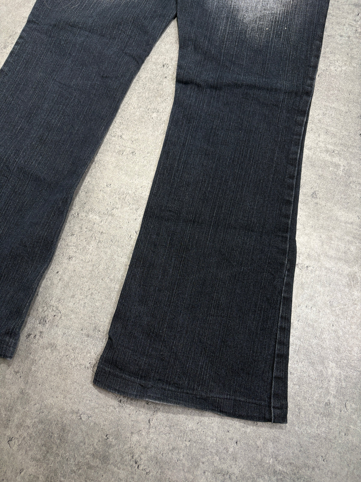2000s Flare Tribal Y2K Washed Jeans