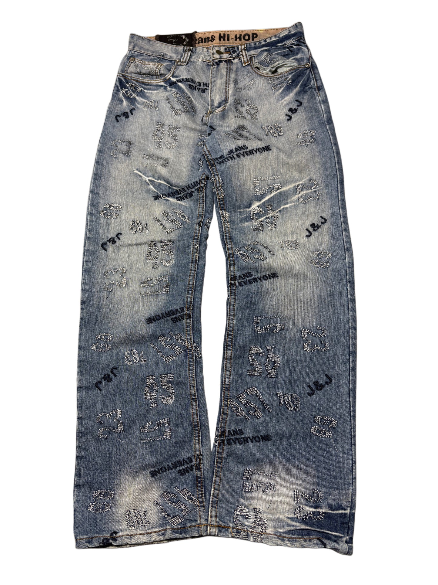 2000s Y2K Embroidery Jeans