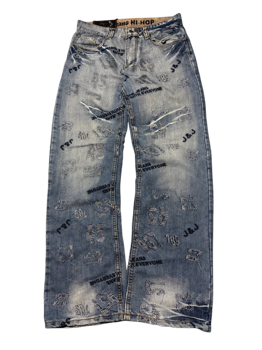 2000s Y2K Embroidery Jeans