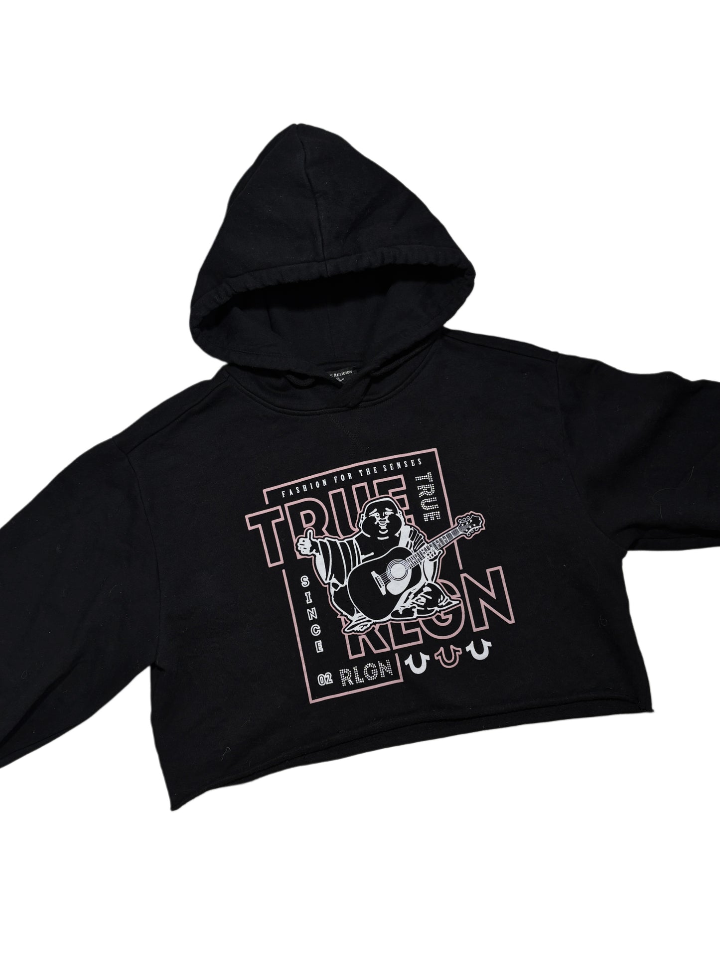 2000s True Religion cropped hoodie