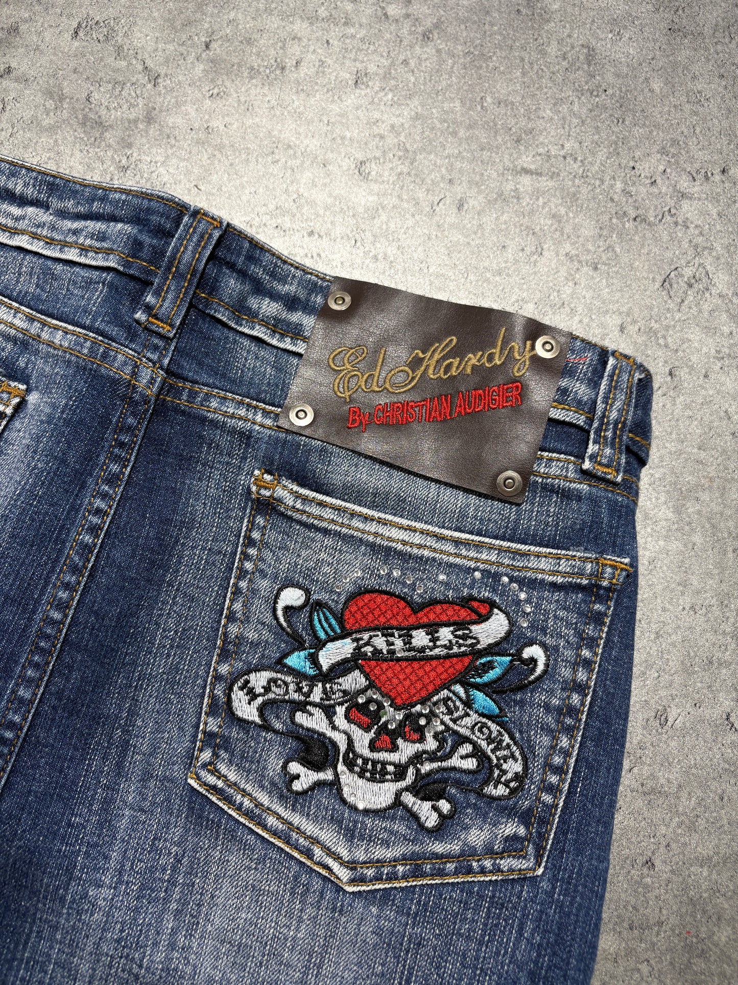 2000s Ed Hardy skirt