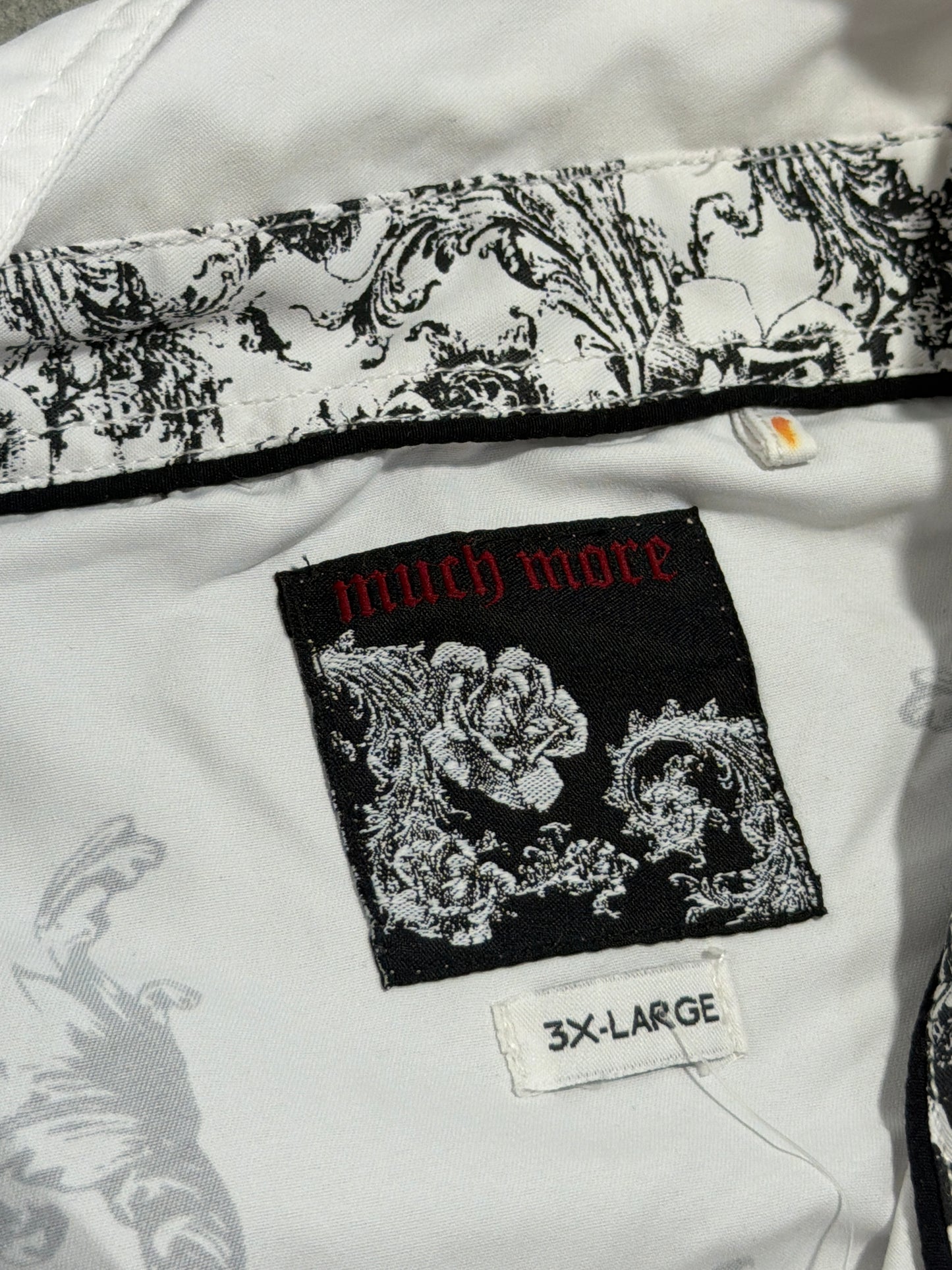2000s Much More Skull Shirt Polo