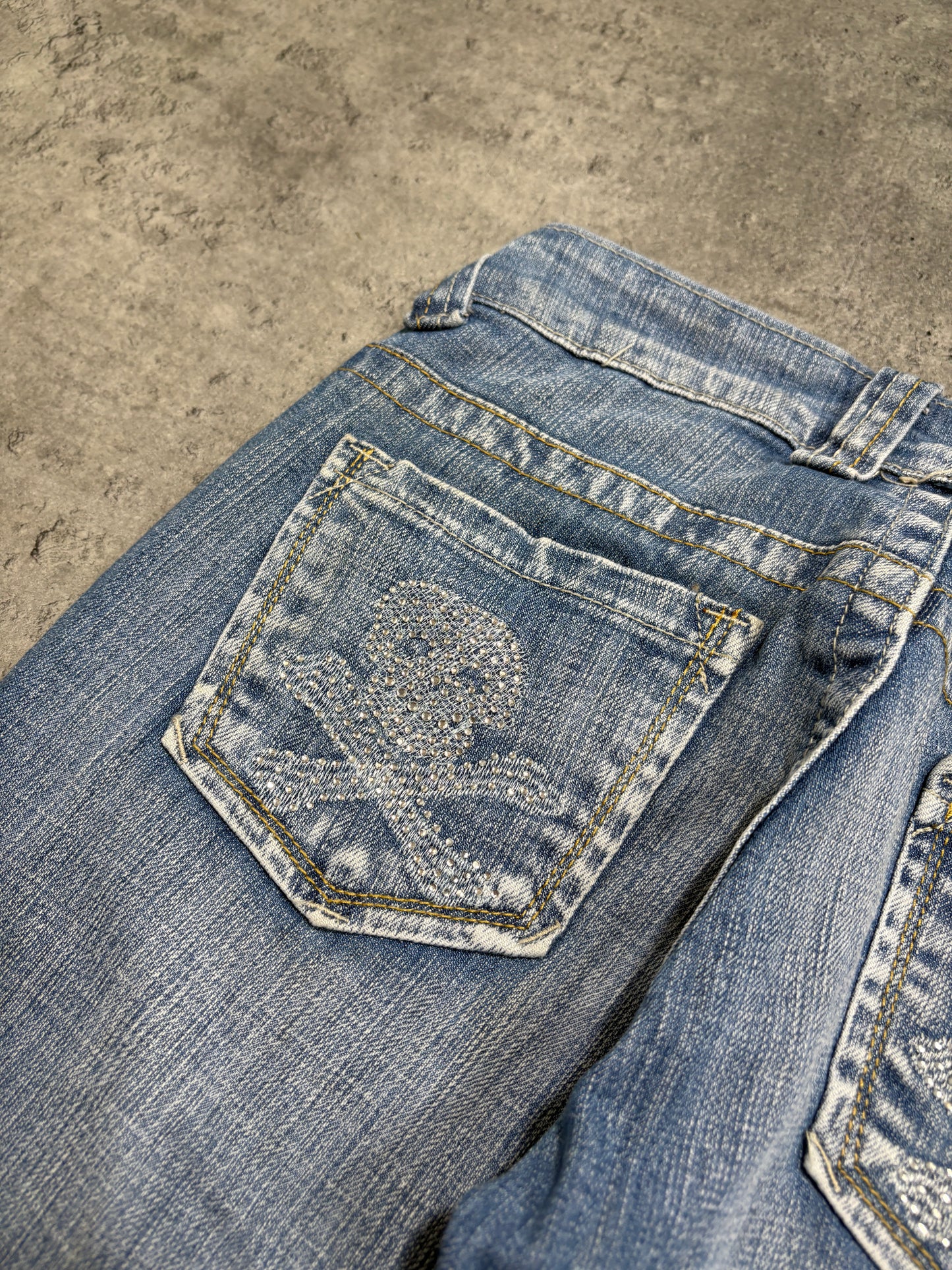 2000s Diamonds Skulls Jeans