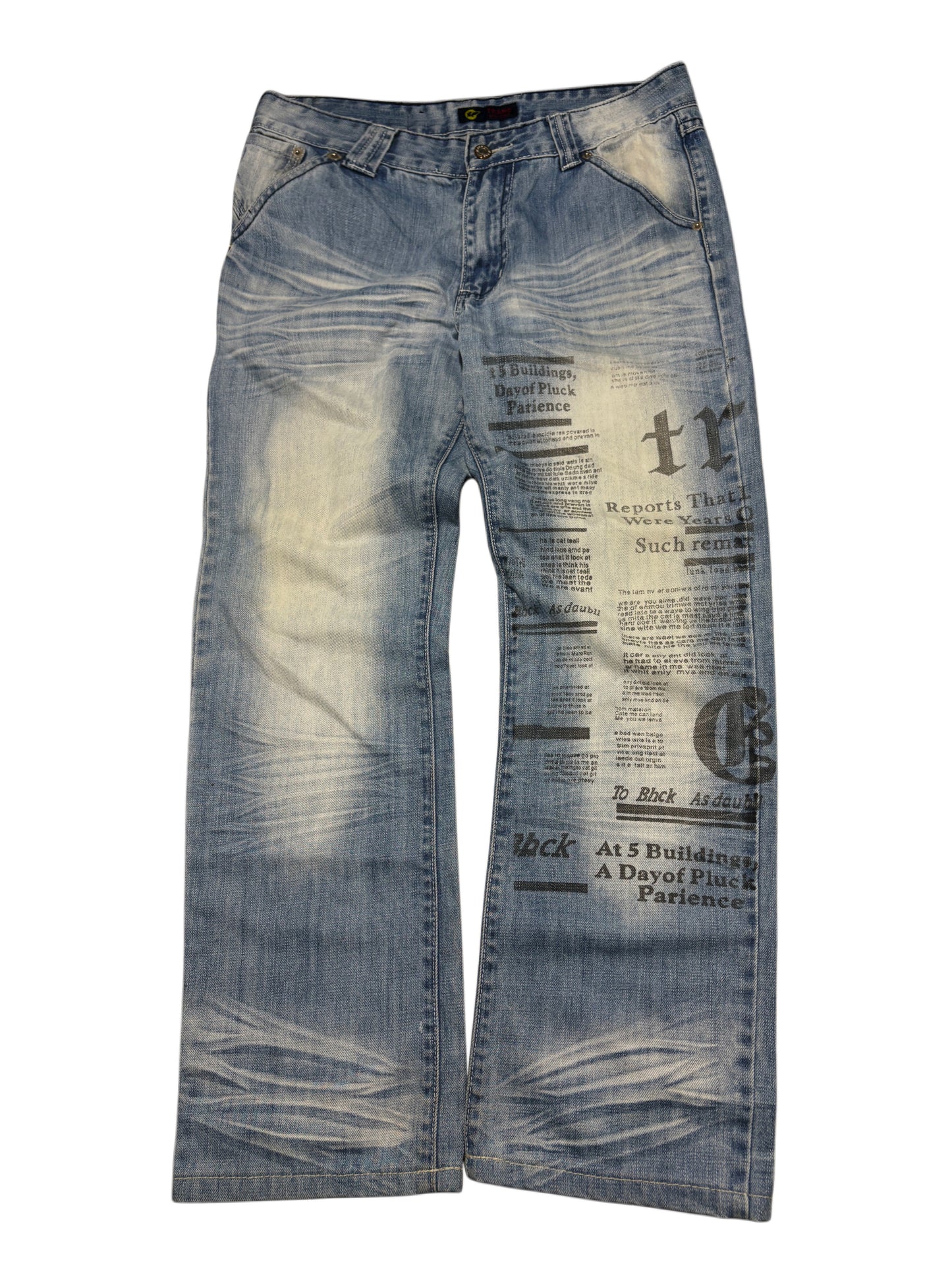 2000s Sarol Printed Y2K Jeans