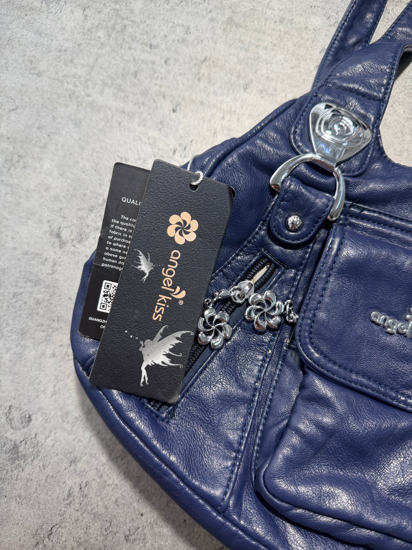 2000s Angel Kiss Navy Bag