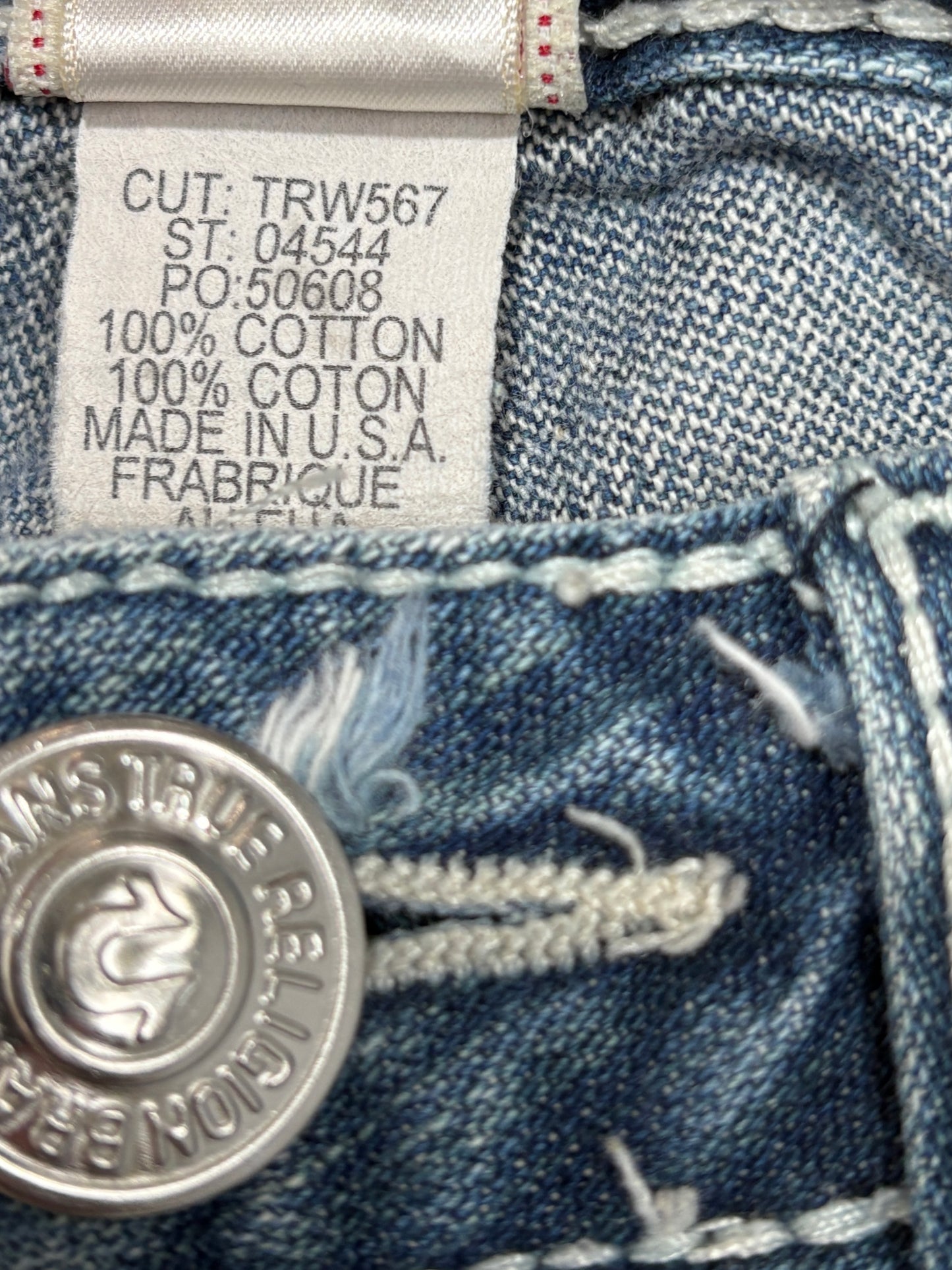 2000s vintage True Religion flare cut jeans flared bootcut dzwony