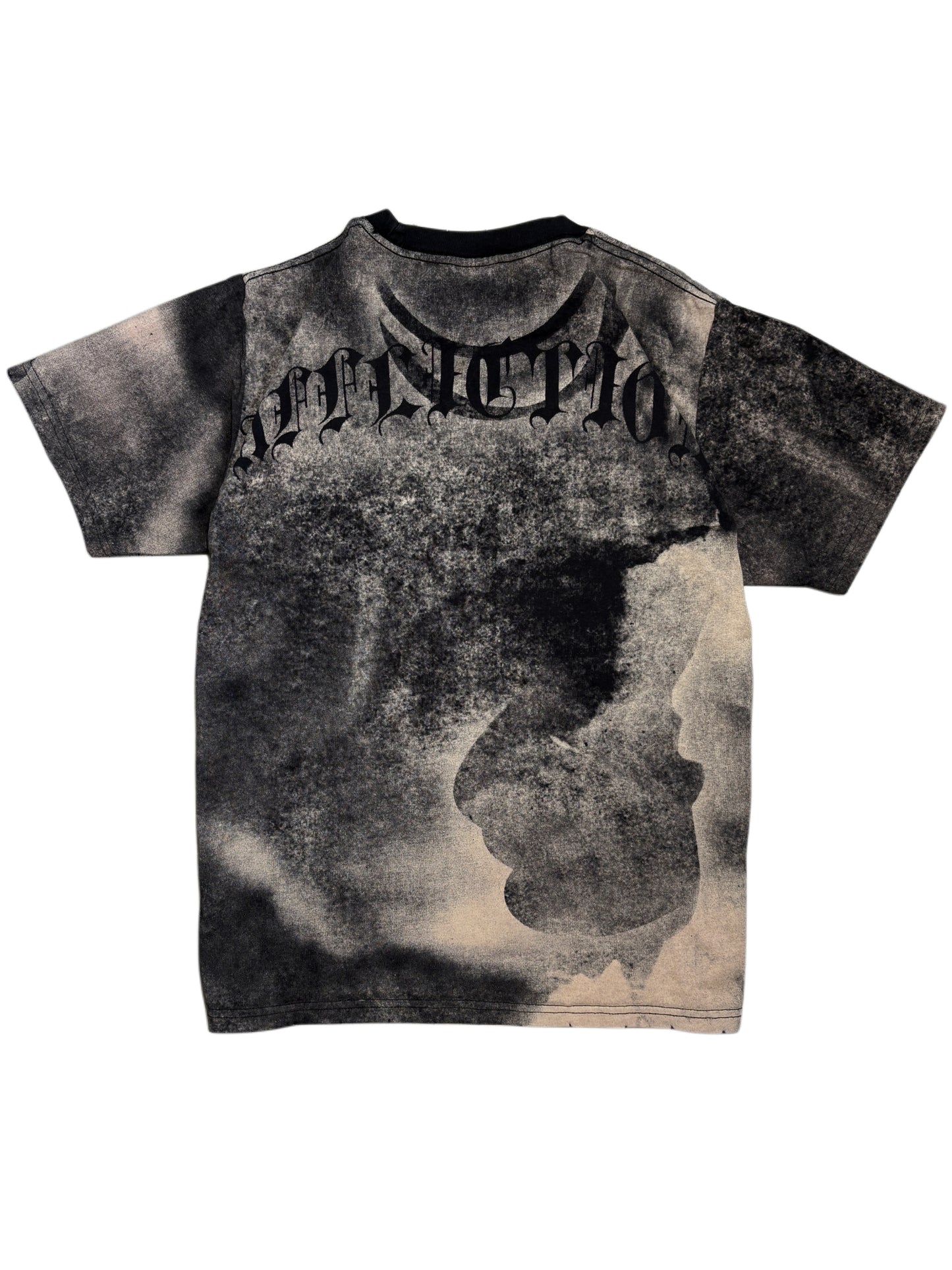 2000s Affliction skull cementery t-shirt