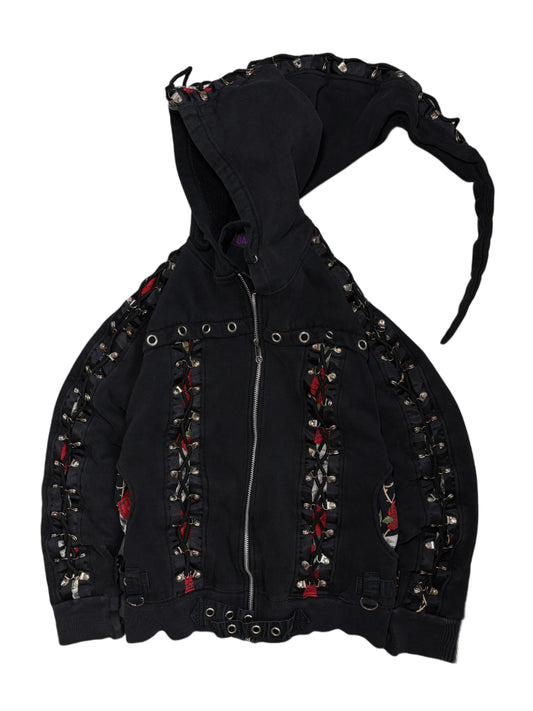 2000s Banned Avantgarde Alternative Zip Hoodie