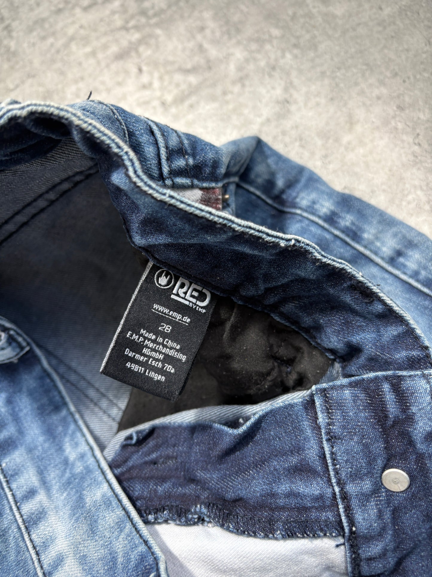 2000s UK Flag EMP denim shorts