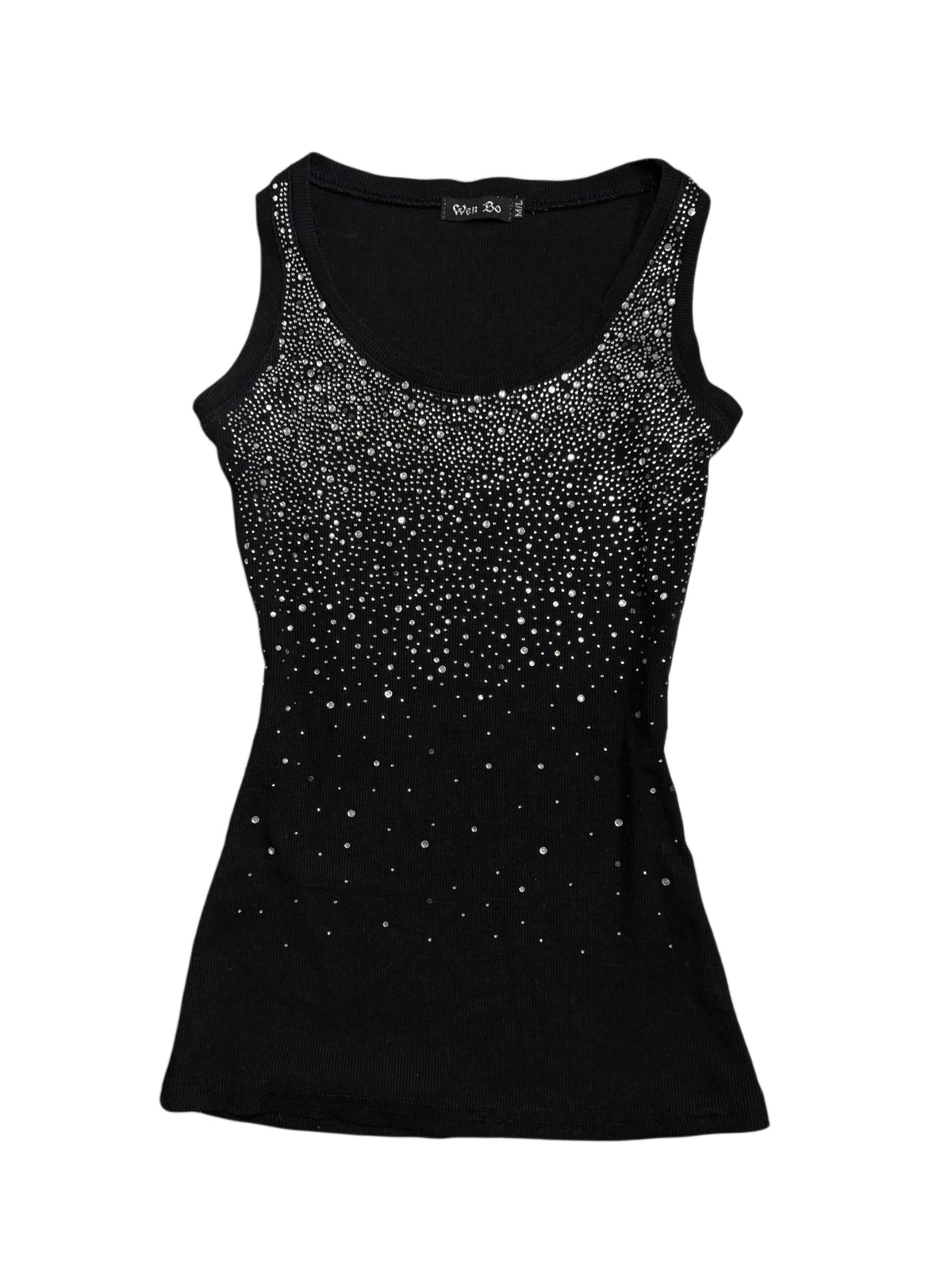 2000s Rhinestones Y2K Tank Top