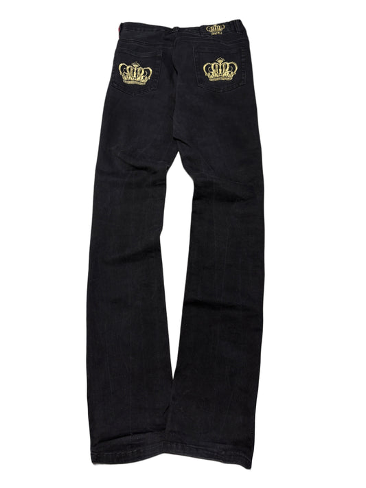 2000s y2k crown jeans