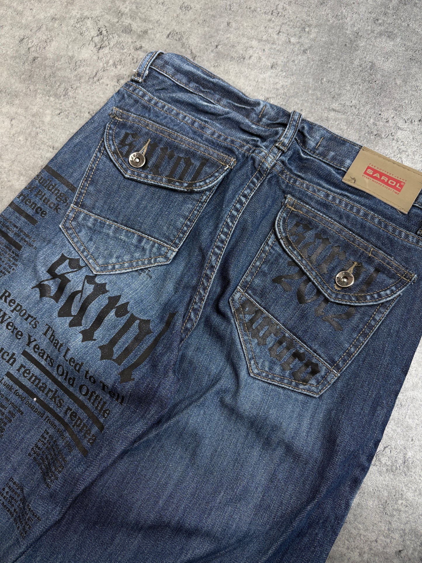 2000s Sarol Printed Jeans