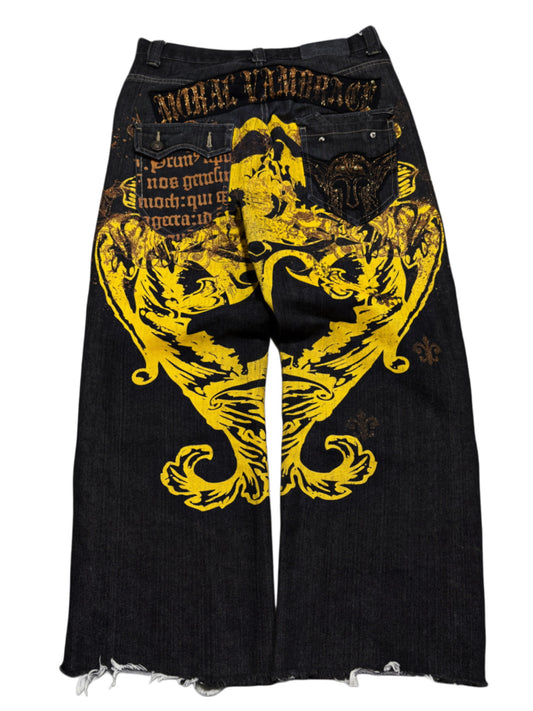2000s Raw Blue Baggy Jeans
