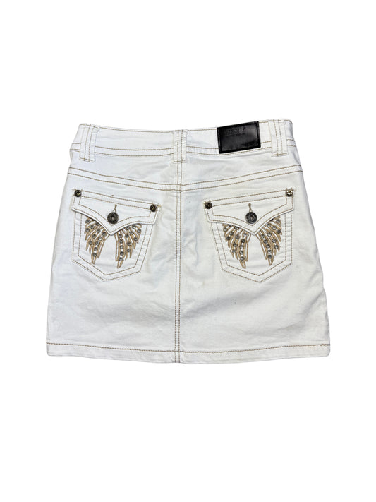 2000s Arizona wings crystals white skirt