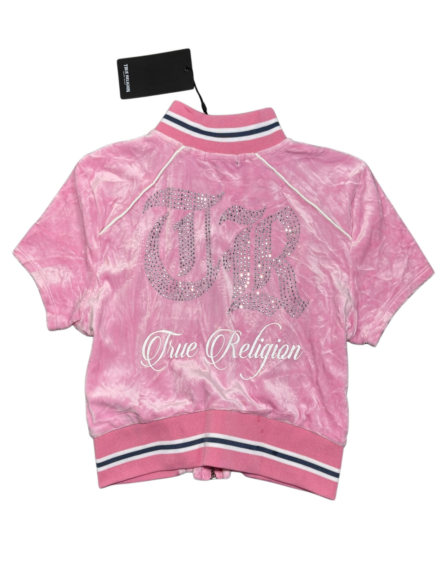 True Religion welur pink top