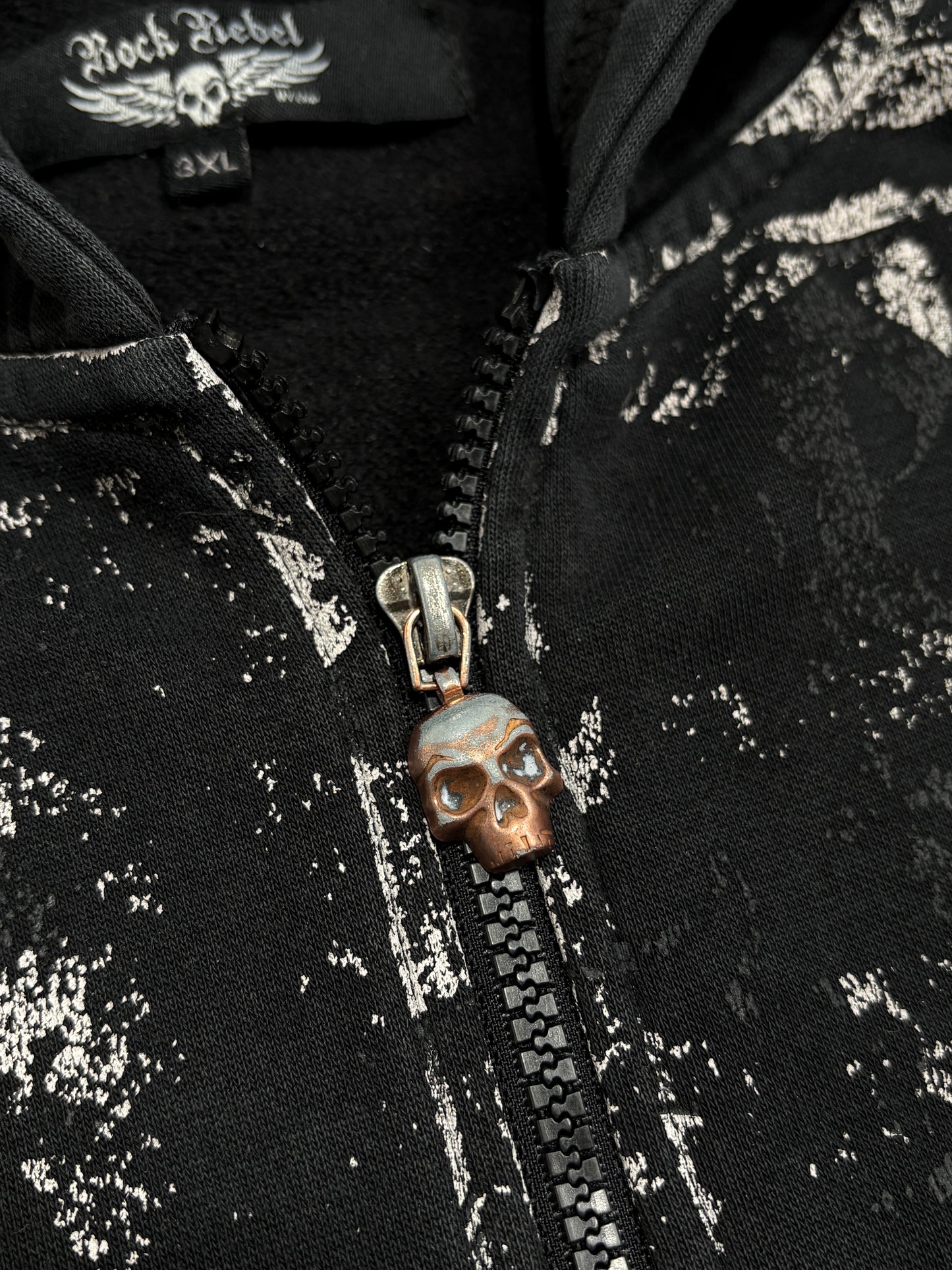2000s Rock Rebel USA zip hoodie