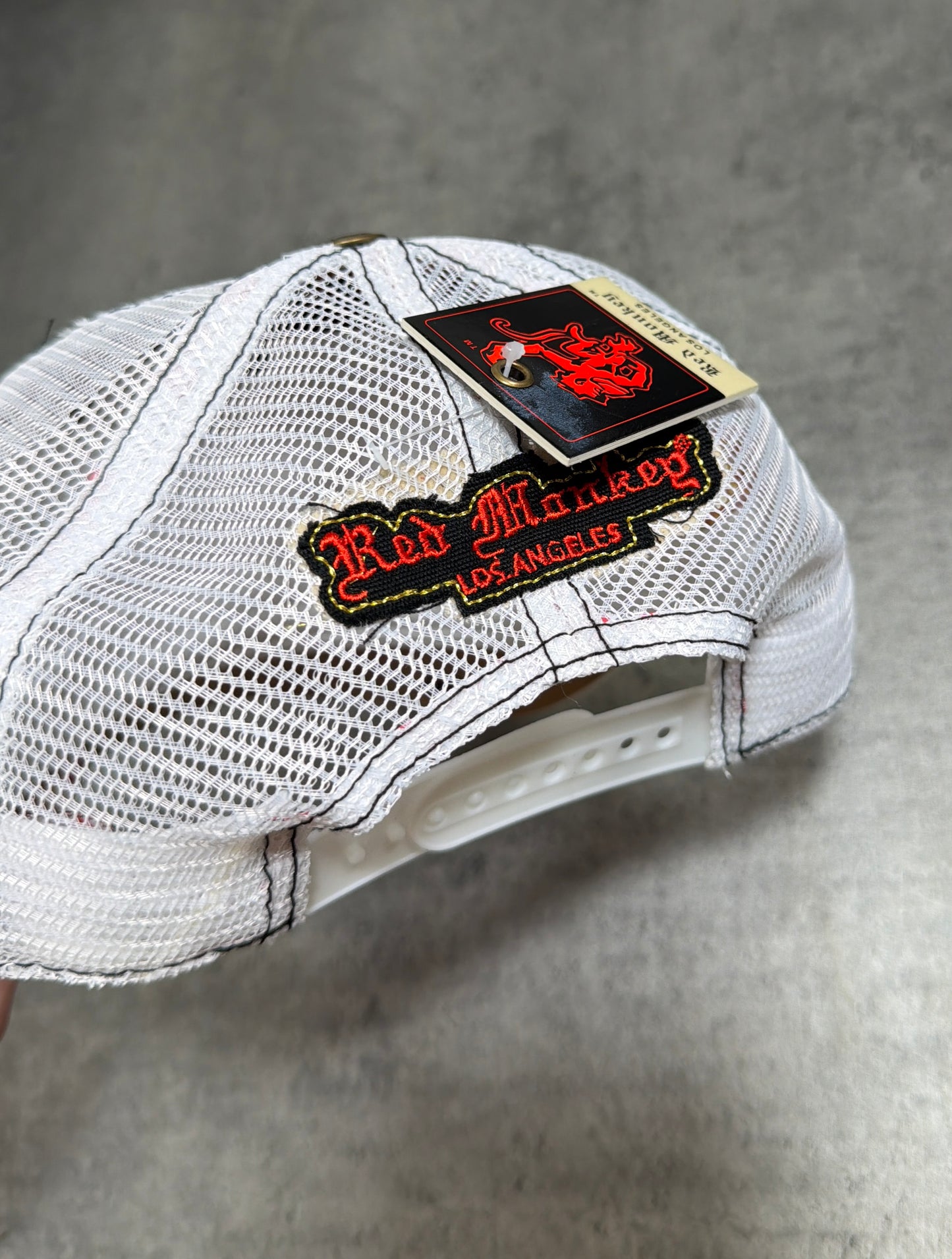 2000s Trucker Cap Red Monkey