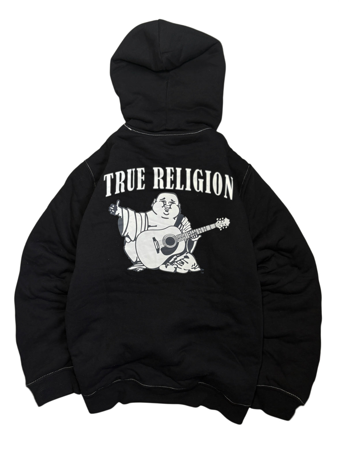 True Religion Fur Zip Up Hoodie/Jacket Big Budda