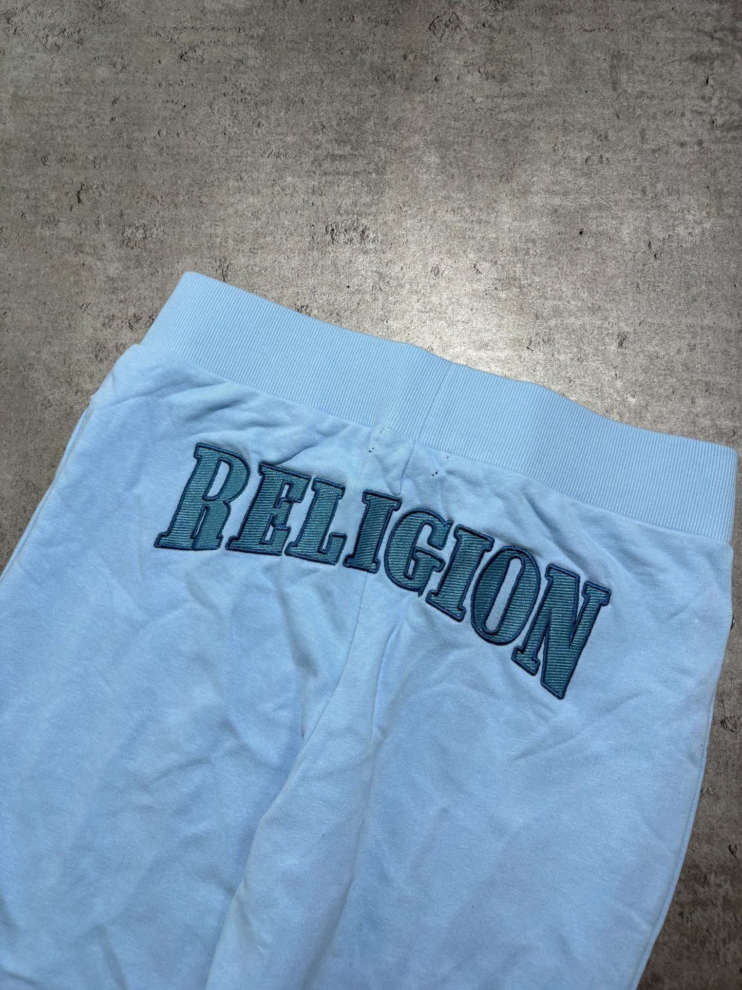 True Religion baby blue set hoodie + sweatpants