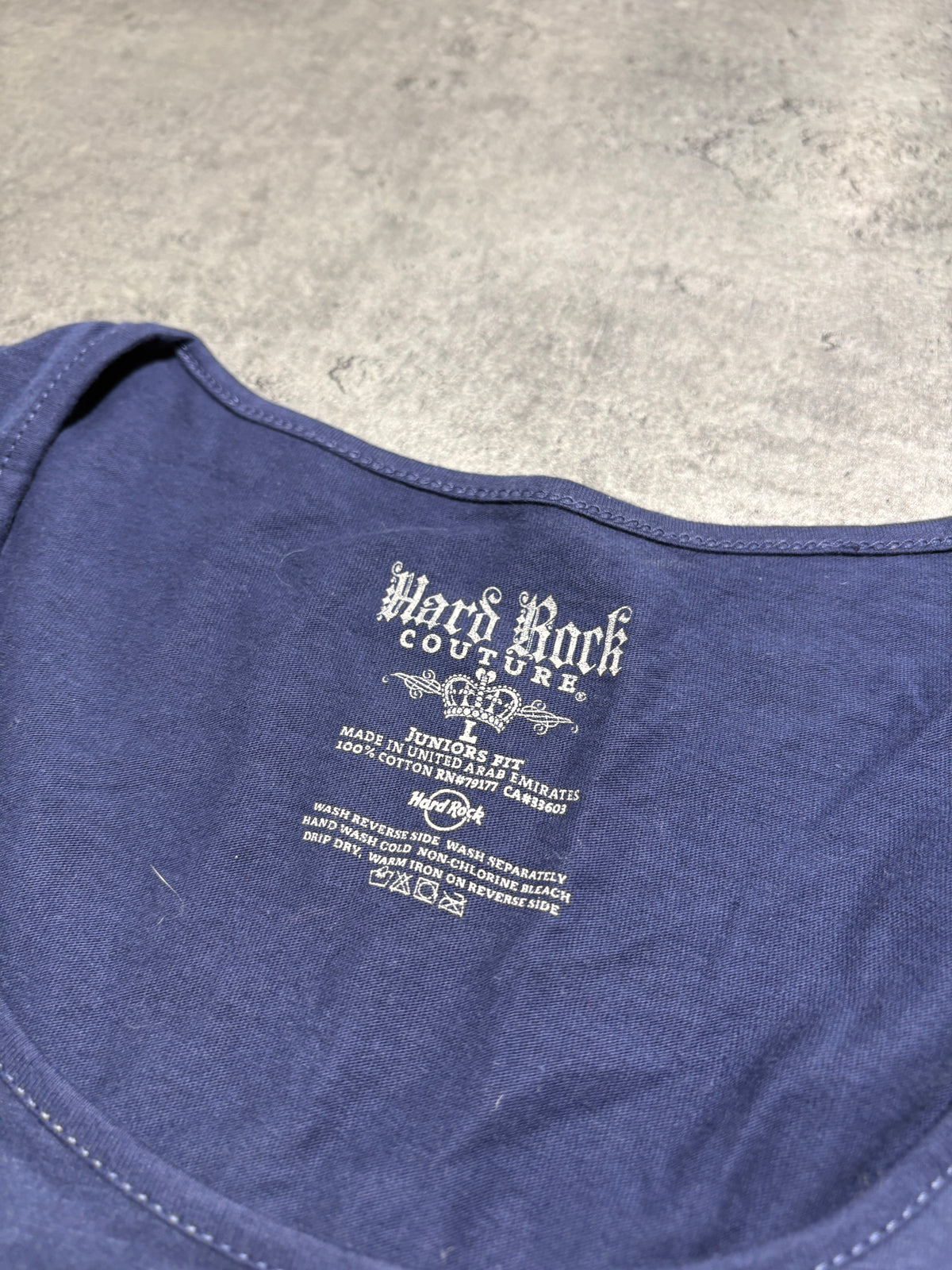 2000s Crown Hard Rock Cafe Baby Tee T-shirt Y2K