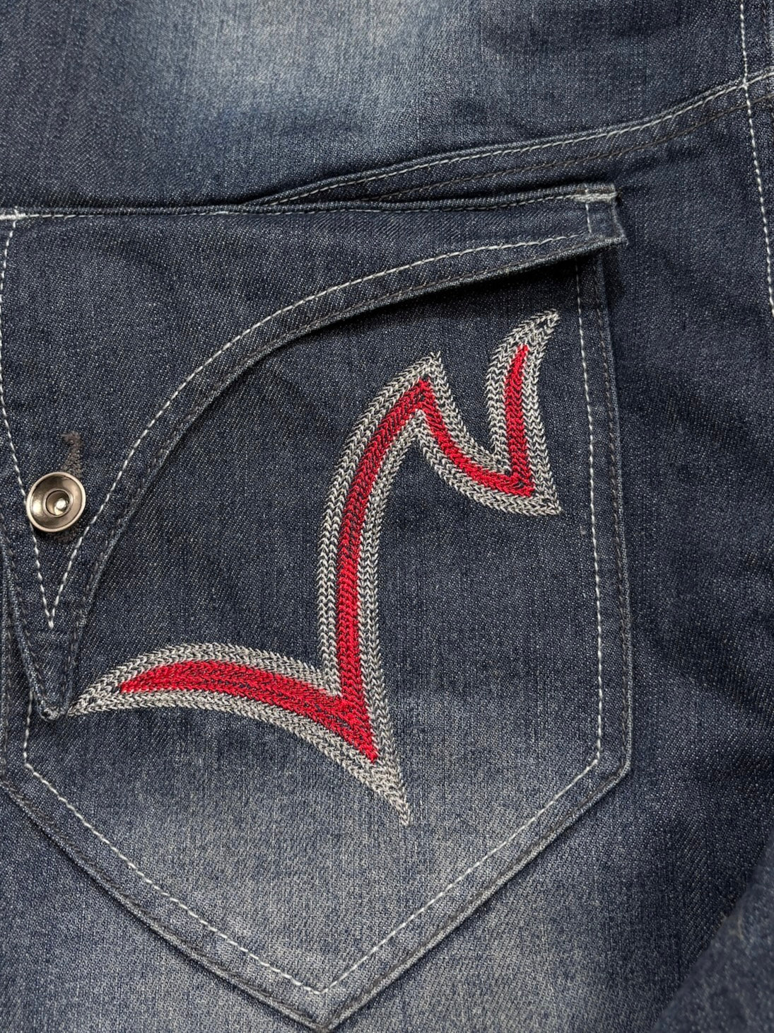 2000s Raw Blue Baggy Jeans