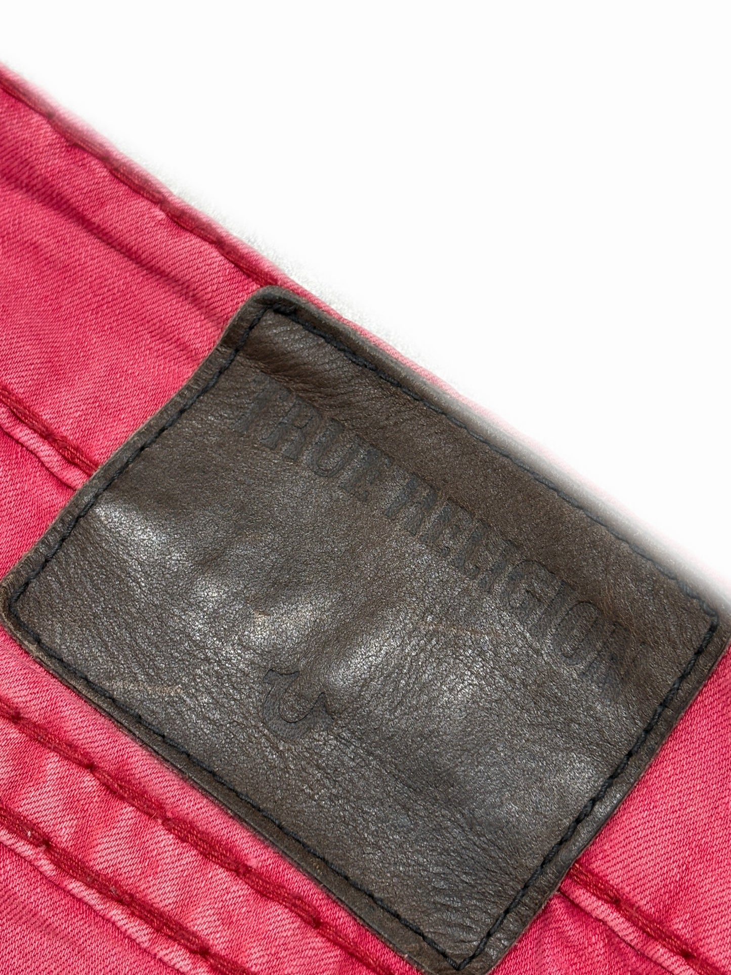2000s True Religion red jeans