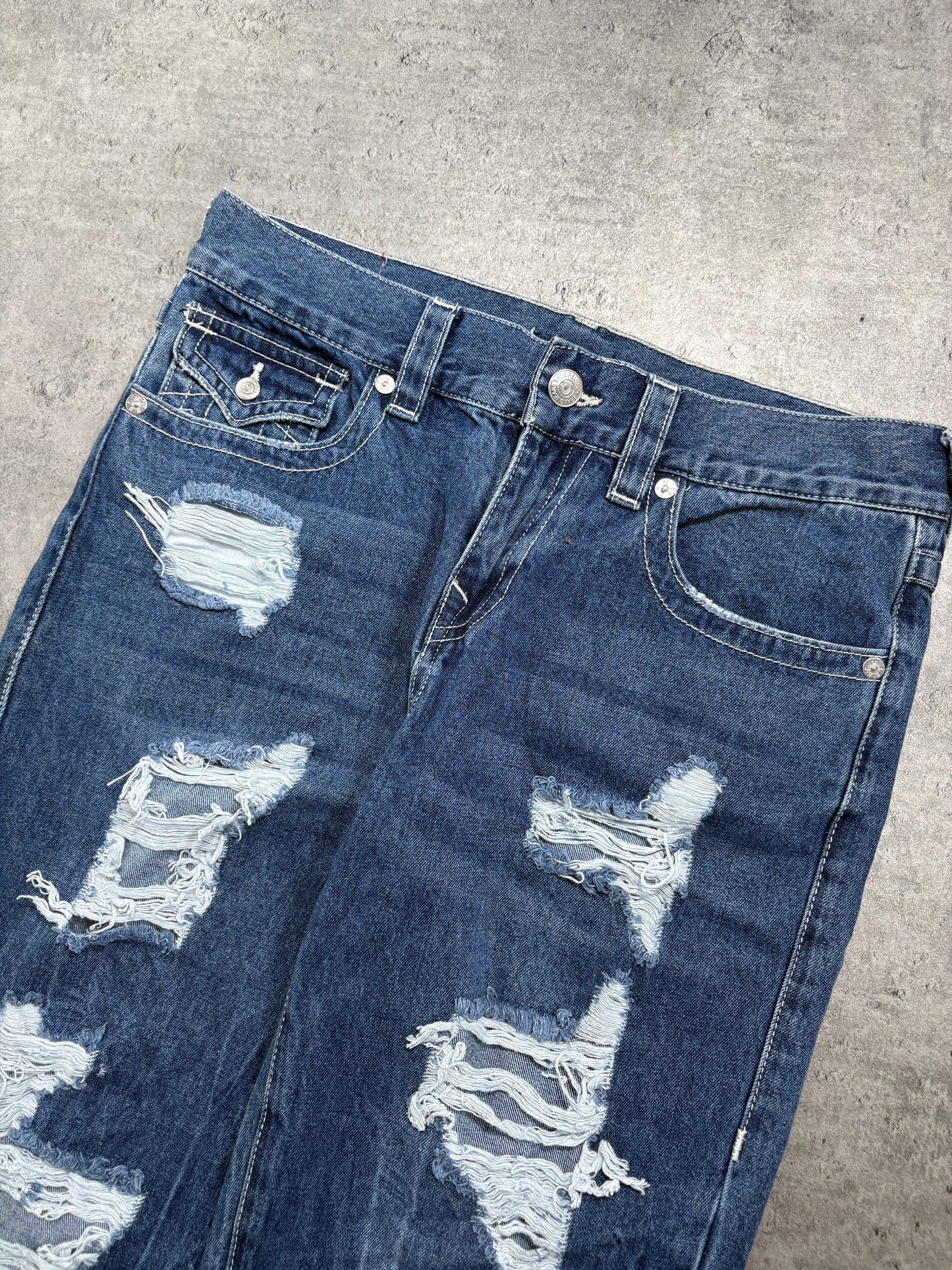 True Religion distressed jeans