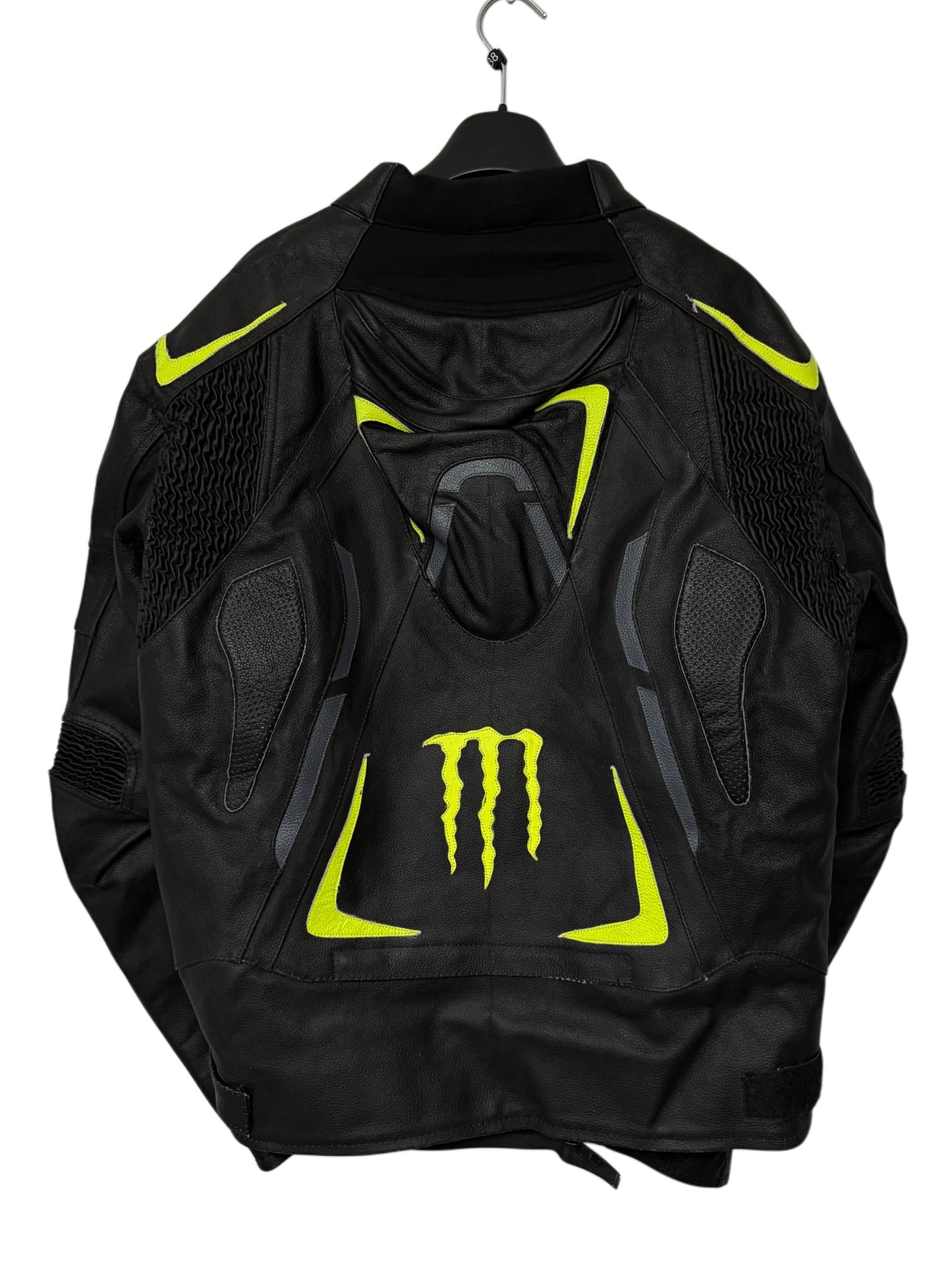 2000s *RARE* MONSTER ENERGY LEATHER BIKER JACKET ☣️