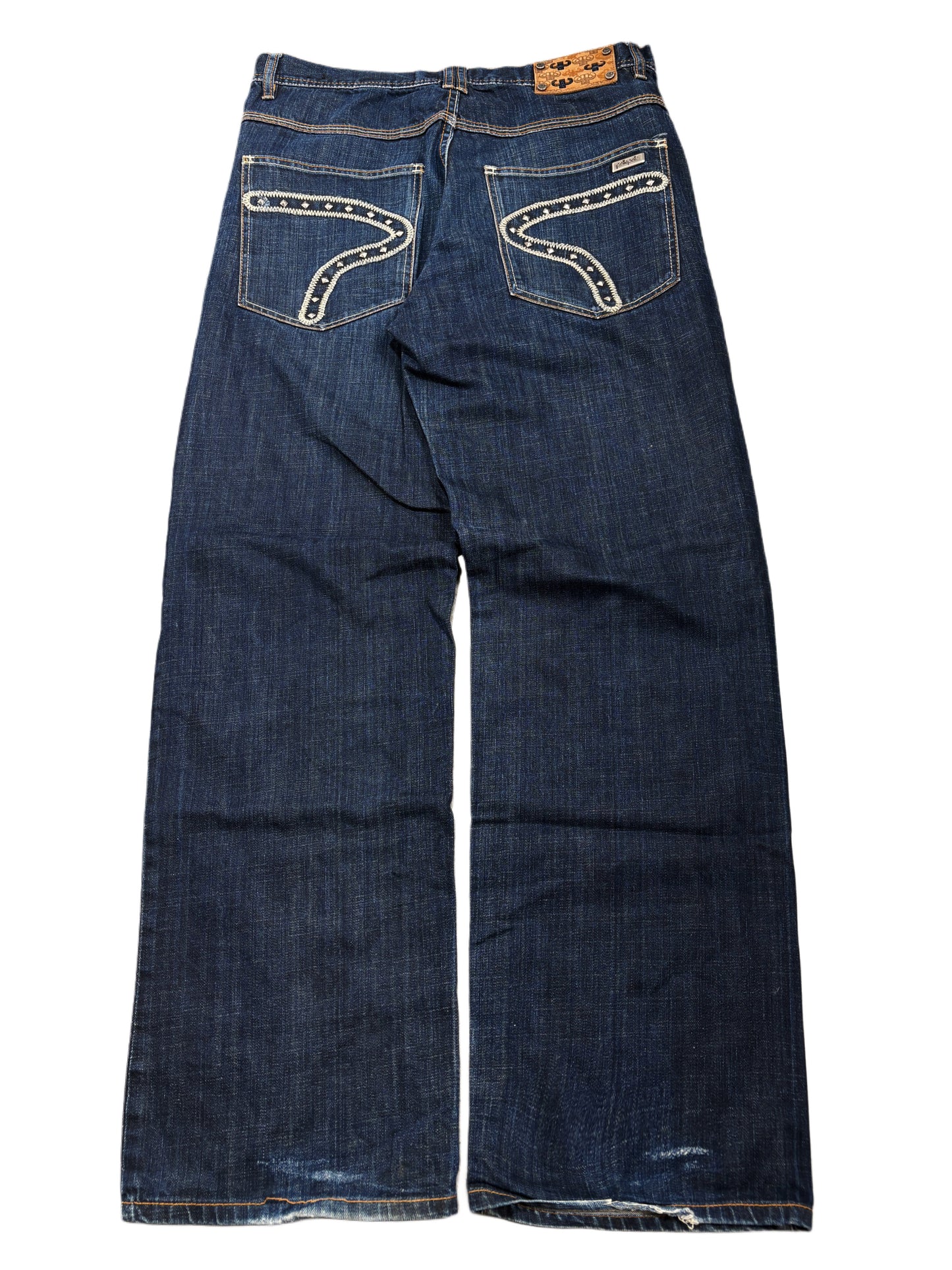 2000s og Pelle Pelle baggy jeans  rhinestones