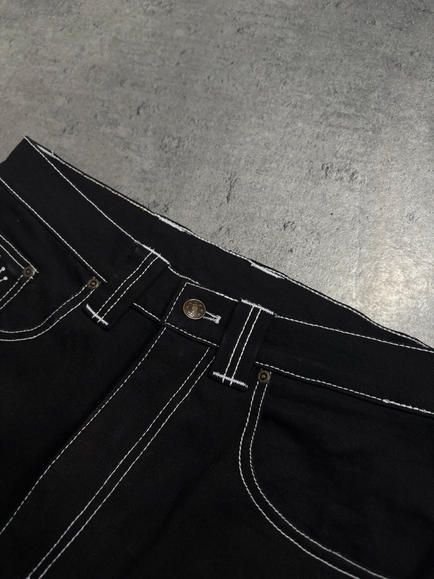 2000s Bsat Hustla Baggy Wings Red Jeans