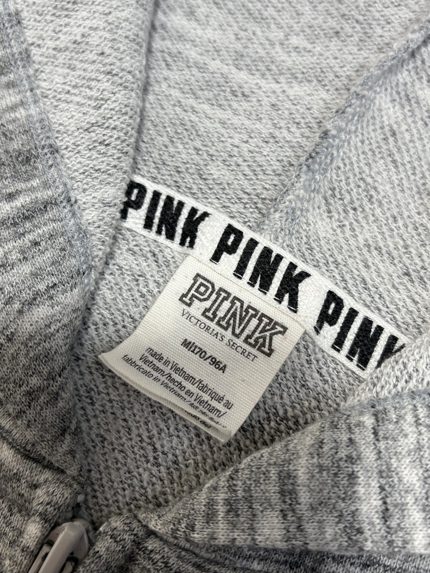 2000s Pink by Victoria Secret Y2K Zip Up Hoodie