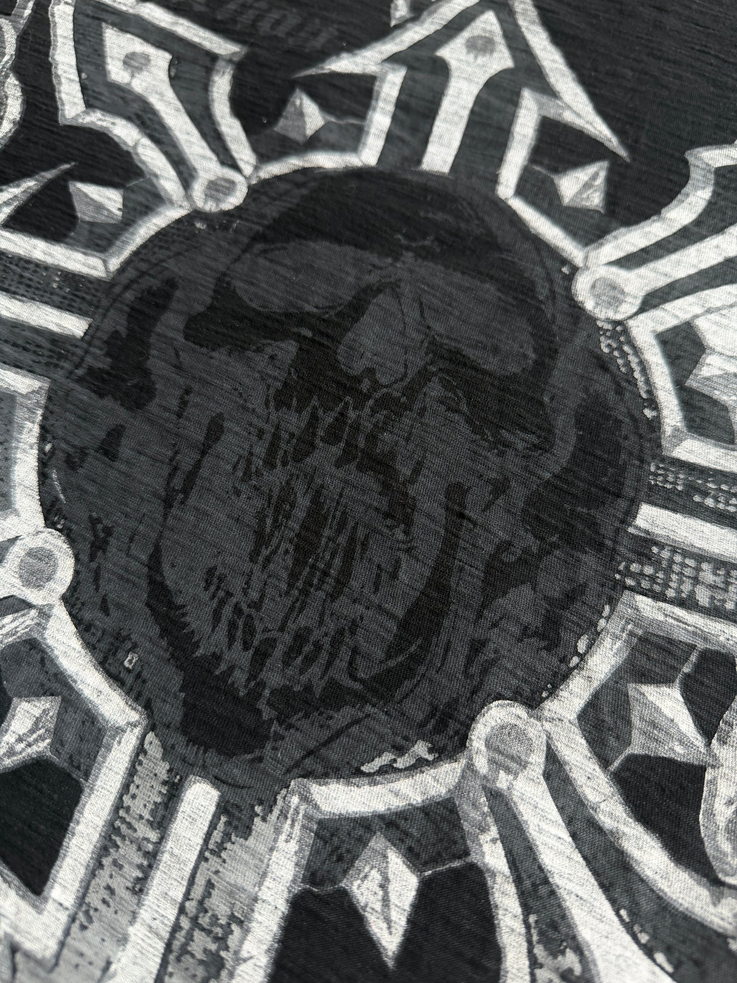 2000s Affliction Skull black t-shirt