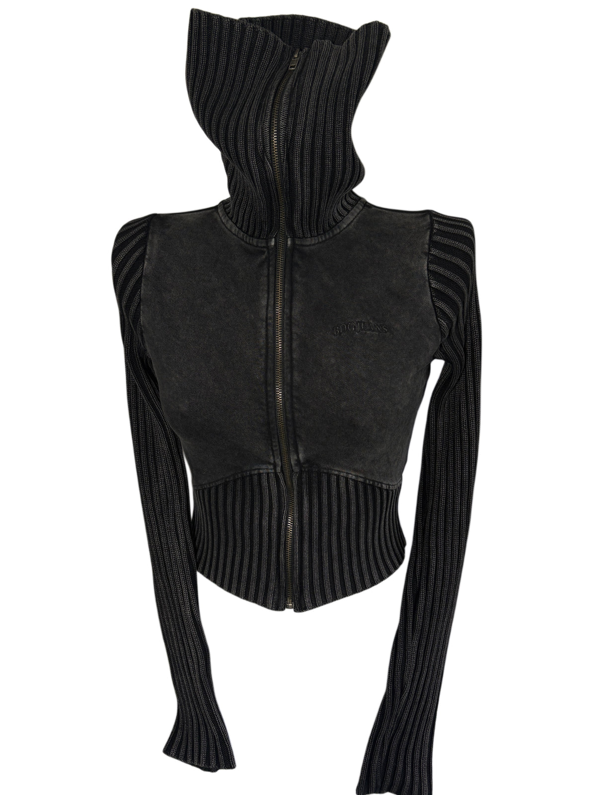 BDG washed zip sweater