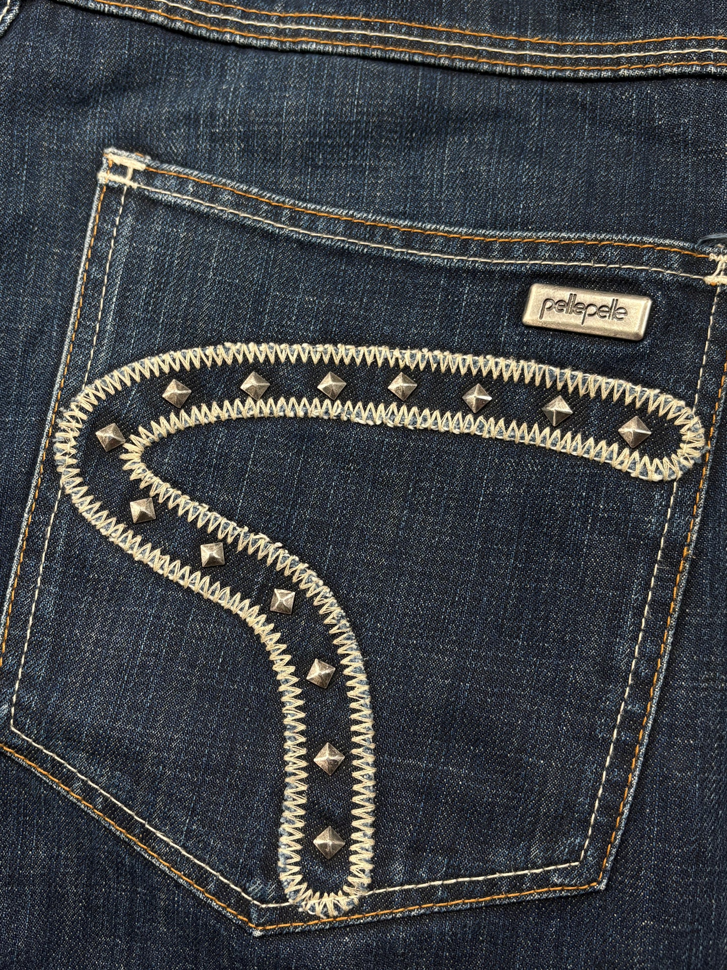2000s og Pelle Pelle baggy jeans  rhinestones